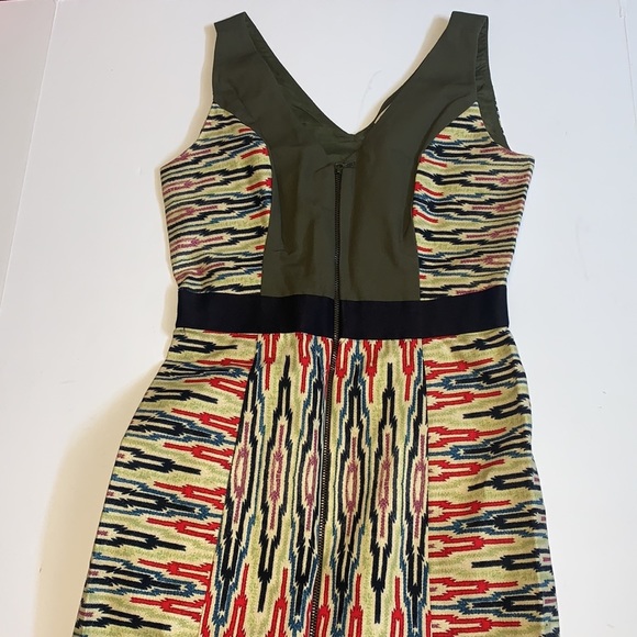 Rachel Roy Green Sleeveless Tribal Print Dress - Women’s Size 0 - Picture 4 of 8